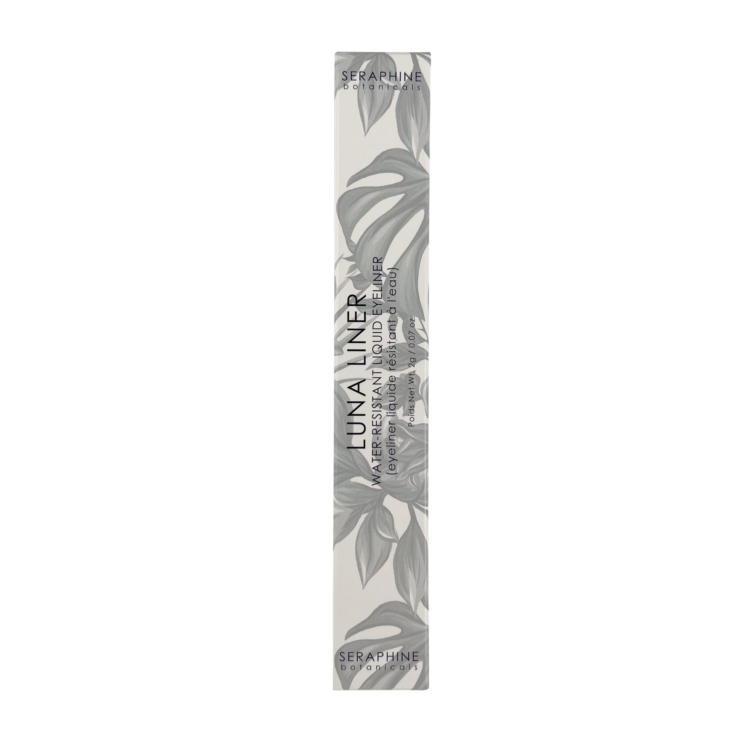 Seraphine Botanicals Luna Waterproof Liquid Eye Liner – Ultra-Fine Tip, Smudge-Resistant