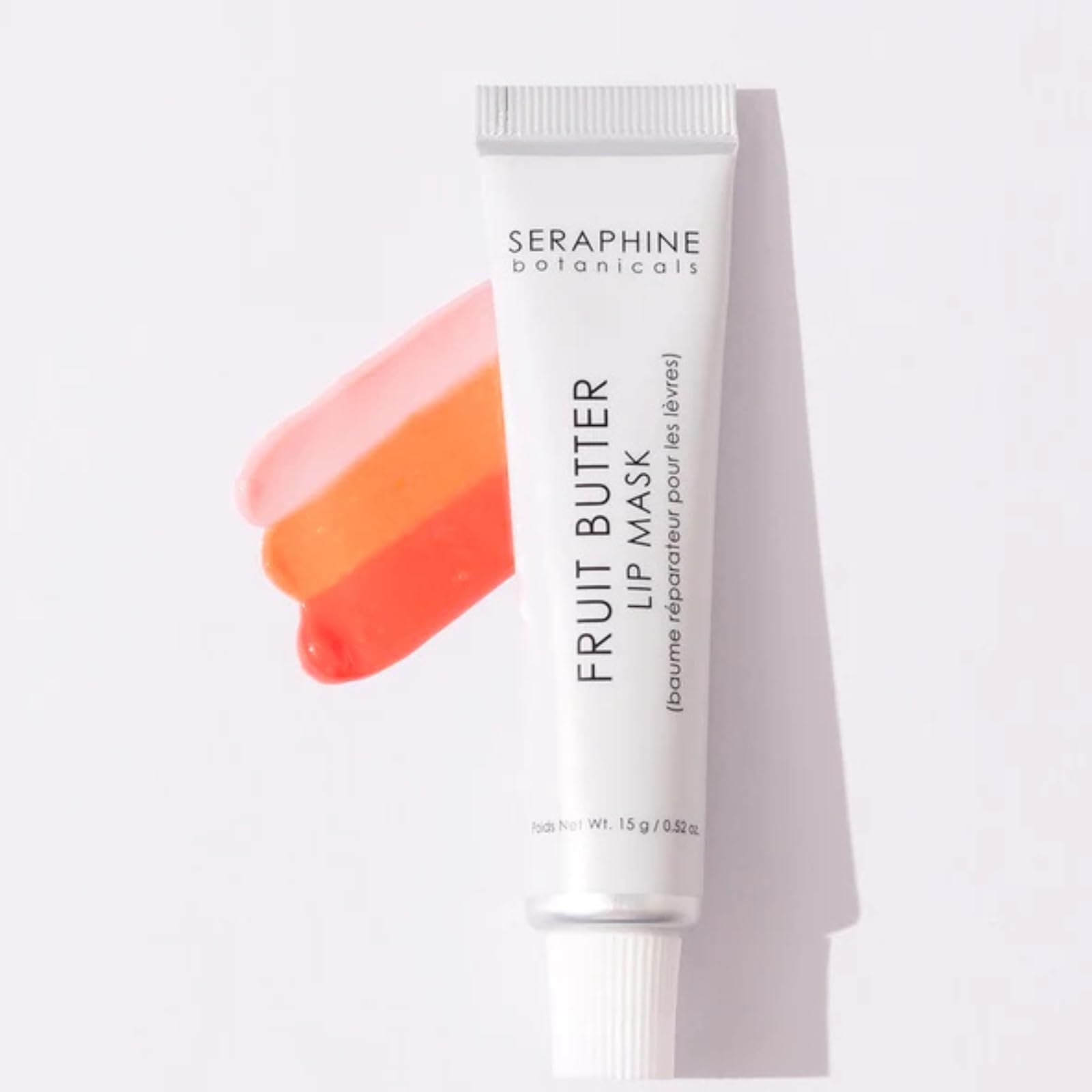 Seraphine Botanicals Fruit Butter Restorative Lip Mask – Just Bitten shade, Vegan & Paraben-Free 0.51 oz