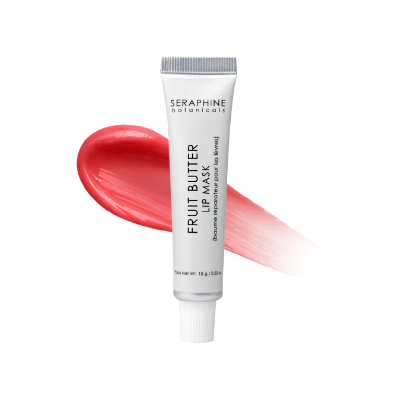 Seraphine Botanicals Fruit Butter Restorative Lip Mask – Just Bitten shade, Vegan & Paraben-Free 0.51 oz