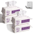 Serenorch 100% Cotton Disposable Face Towels – 240 Count, Lint-Free, Hanging Pack, Double-Textured