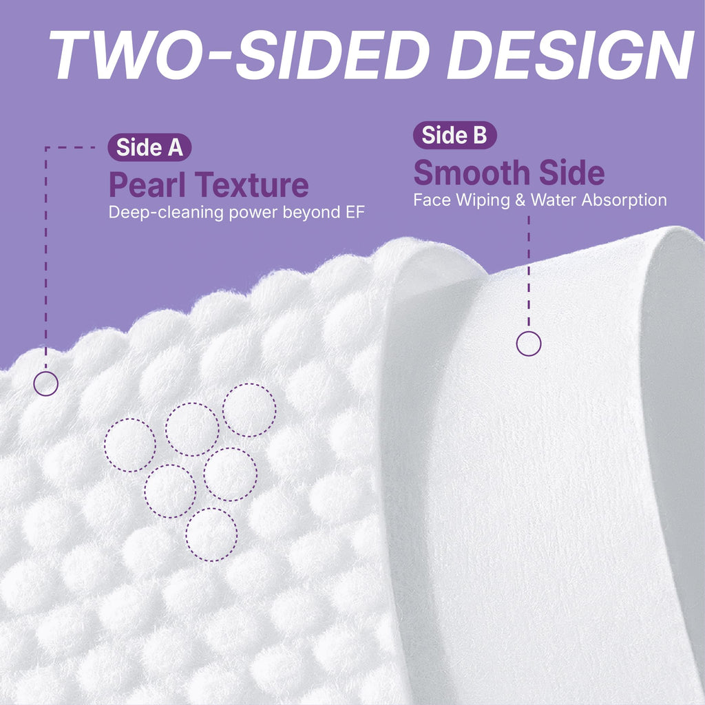 Serenorch XL Disposable Face Towels – Pearl Texture for Deep Cleansing (100 Count)