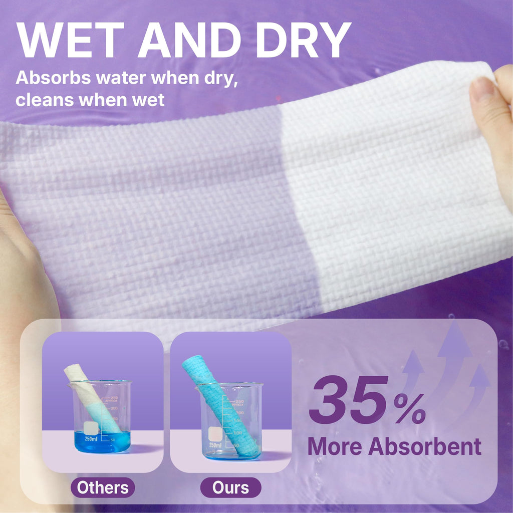 Serenorch Disposable Face Towels 10x12 - Ultra Soft for Sensitive Skin, 600 Count