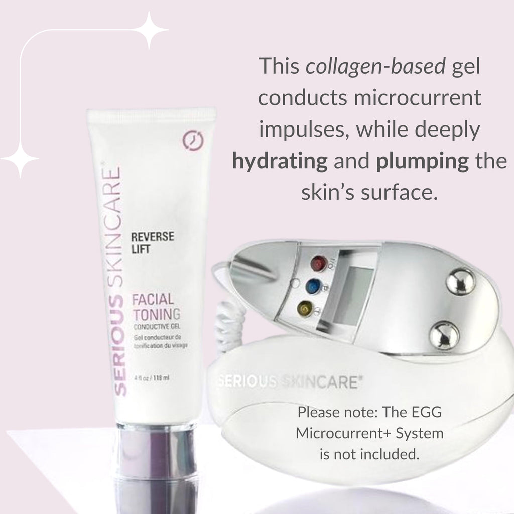 Serious Skincare Collagen Conductive Activator Gel – Hydrating, Non-Sticky, 4 oz for Microcurrent & RF