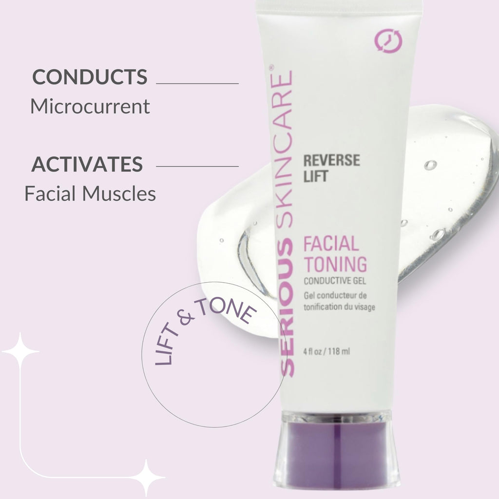 Serious Skincare Collagen Conductive Activator Gel – Hydrating, Non-Sticky, 4 oz for Microcurrent & RF