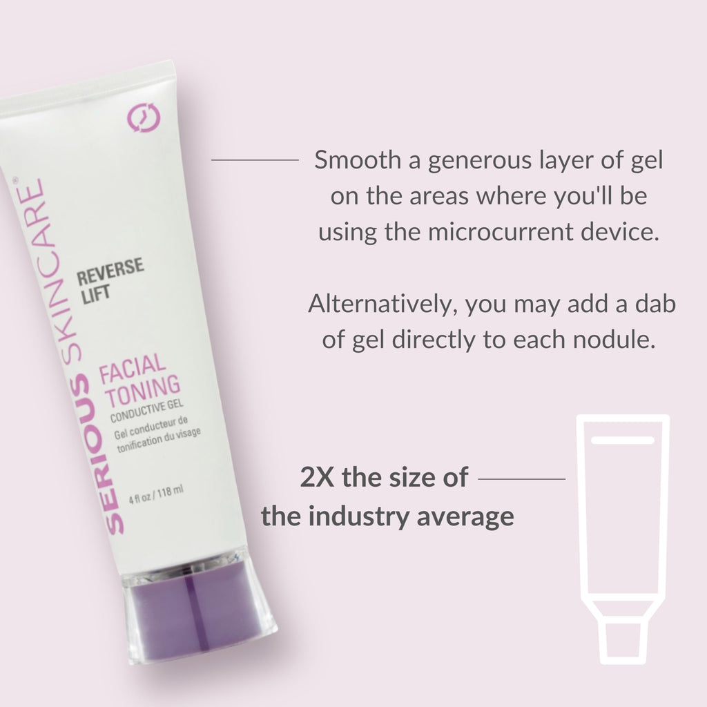 Serious Skincare Collagen Conductive Activator Gel – Hydrating, Non-Sticky, 4 oz for Microcurrent & RF