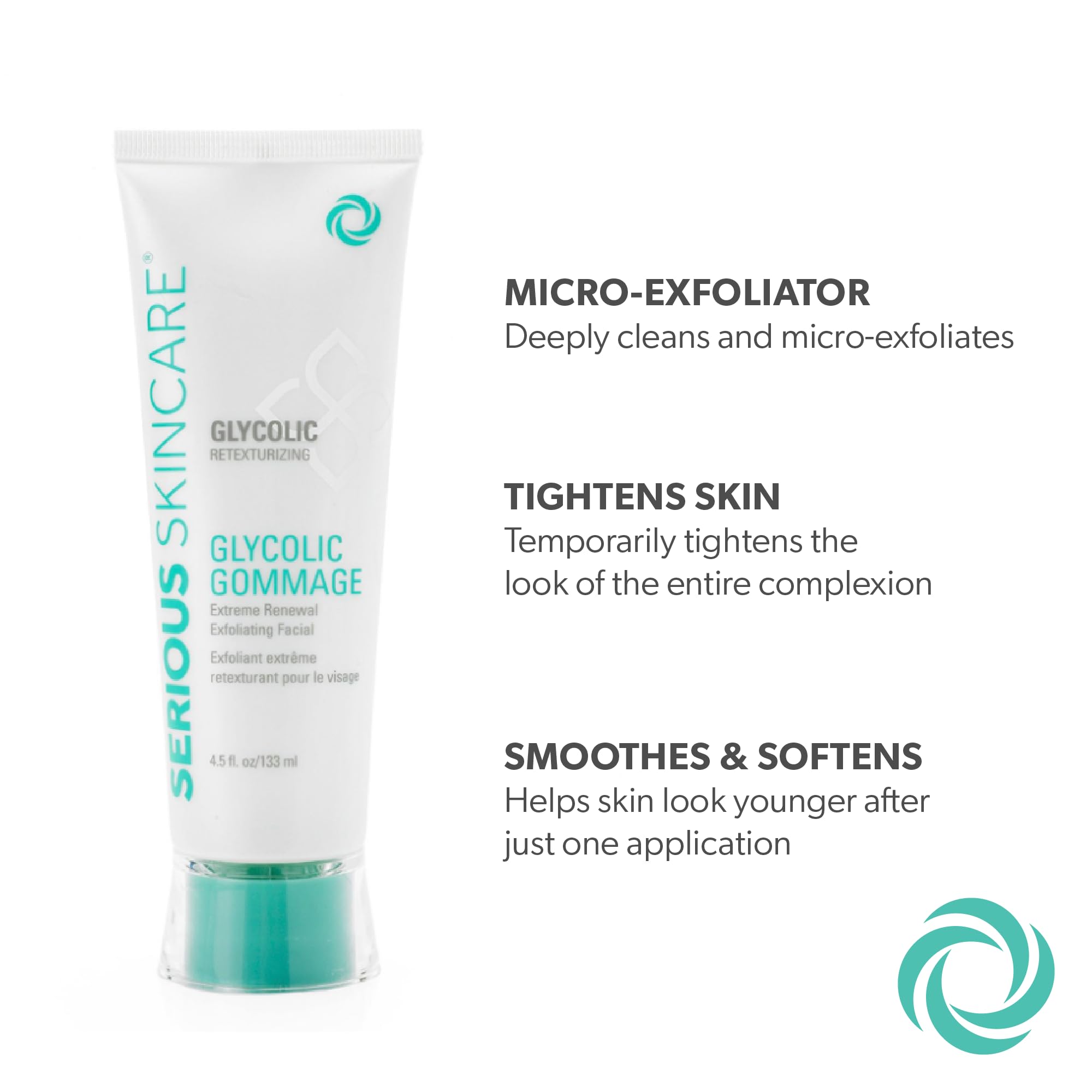 Serious Skincare Glycolic Gommage – Extreme Renewal Facial Mask, Micro Exfoliation