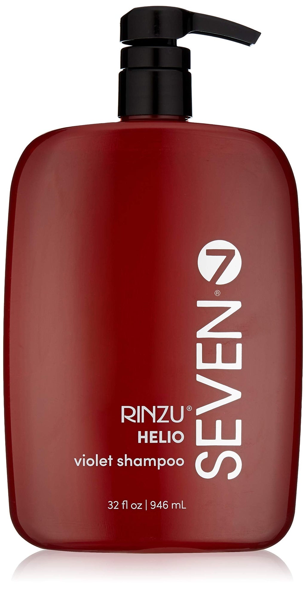 SEVEN Rinzu Helio Violet Shampoo – Purple Toner for Blonde Hair, Green Tea & Amino Acids, 32 oz