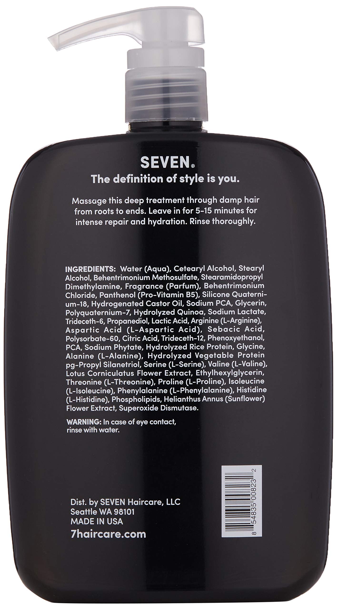 SEVEN Kente Bond Deep Conditioning Hair Mask – Repair & Hydrate Damaged Hair (32 oz)