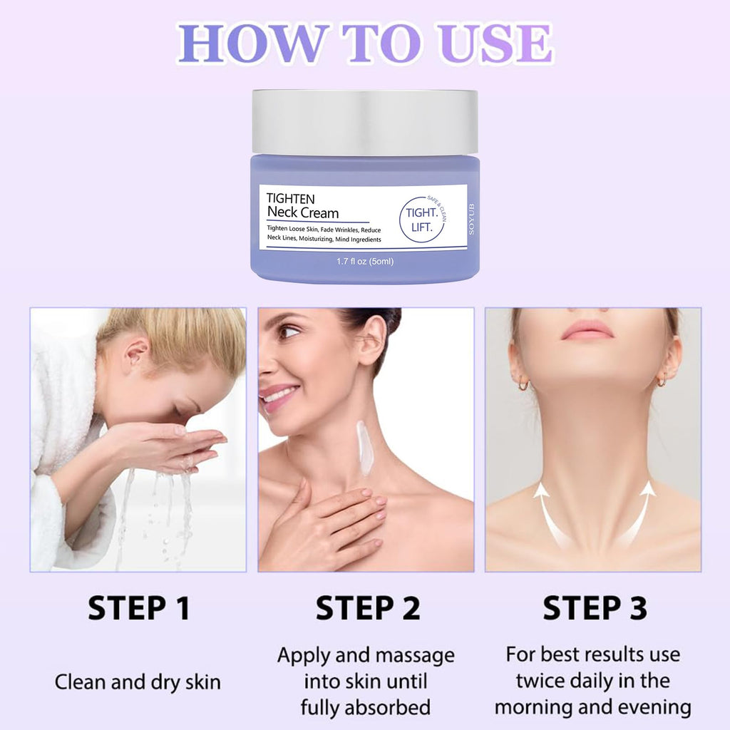 SEWOG Neck Firming Cream - Anti-Wrinkle Neck Moisturizer 1.7 oz