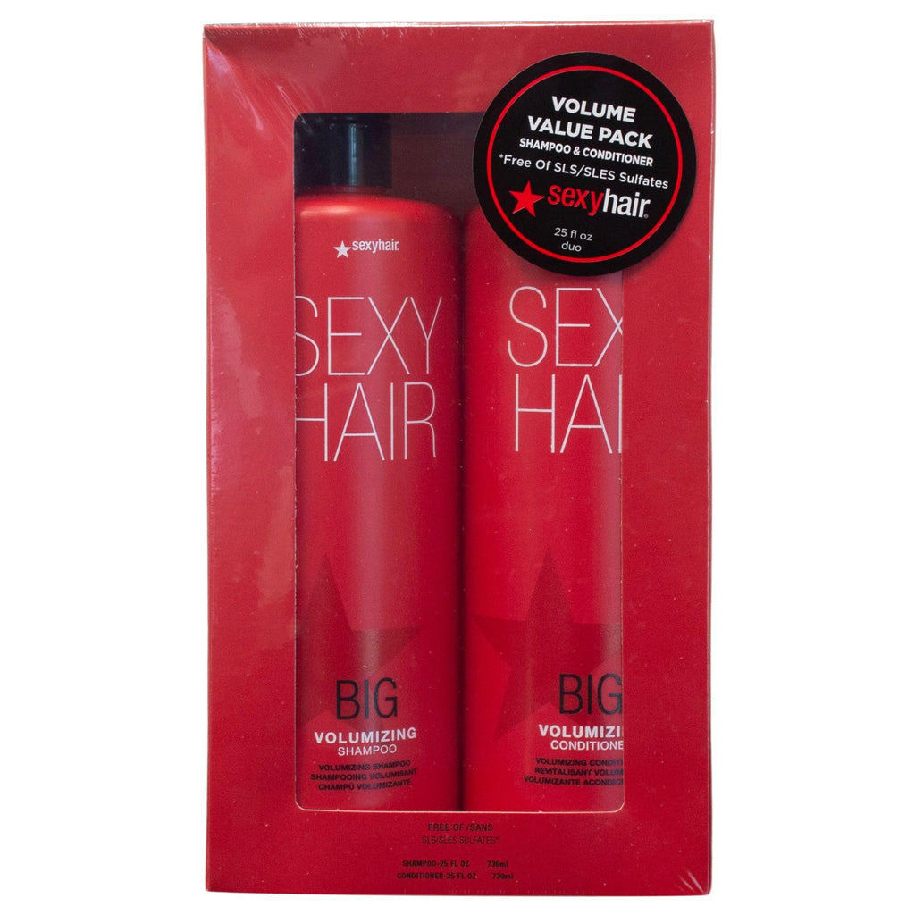 SexyHair Big Volumizing Shampoo & Conditioner Duo – 25 Oz | Moisture & Volume for All Hair Types