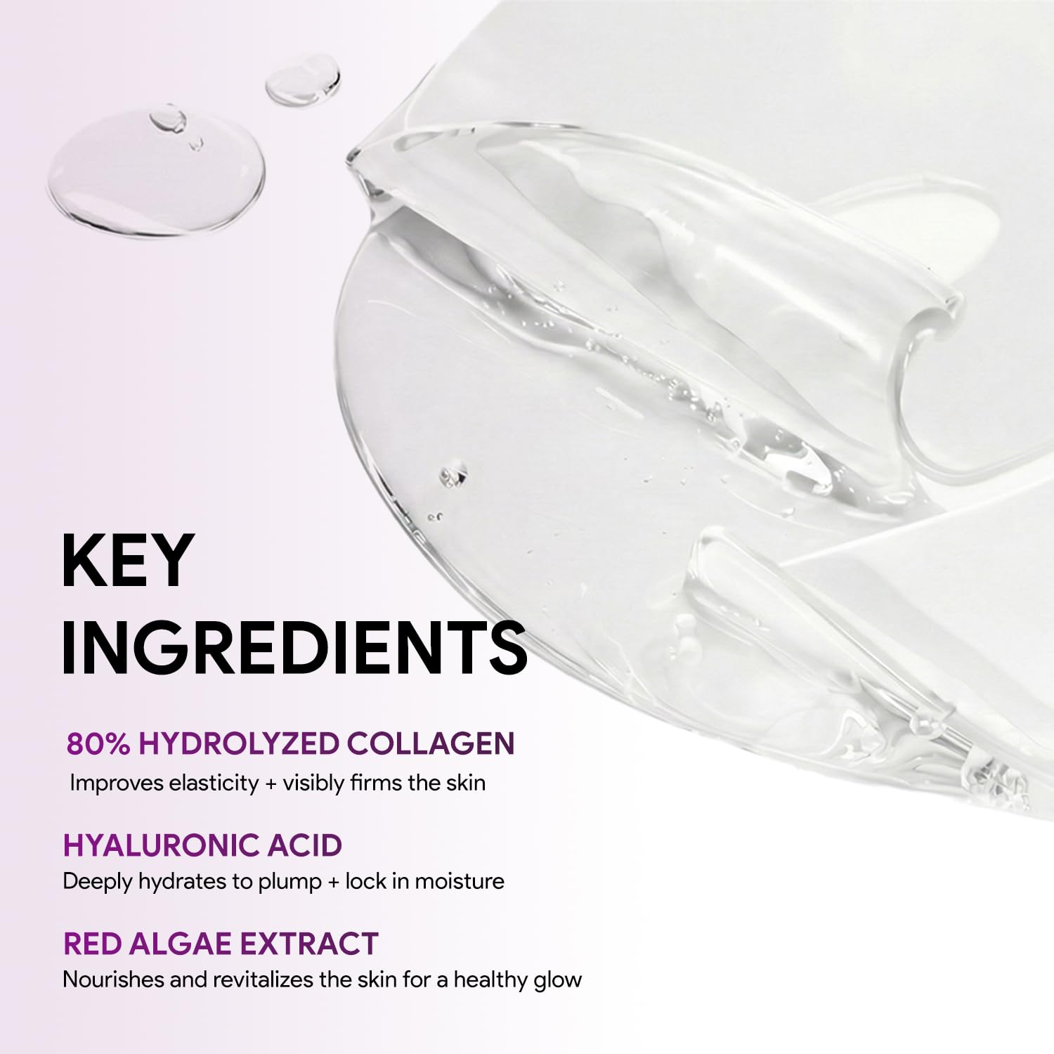 SEYOUL Collagen Jelly Mask – 83% Hydrolyzed Collagen & Niacinamide (5 Sheets)