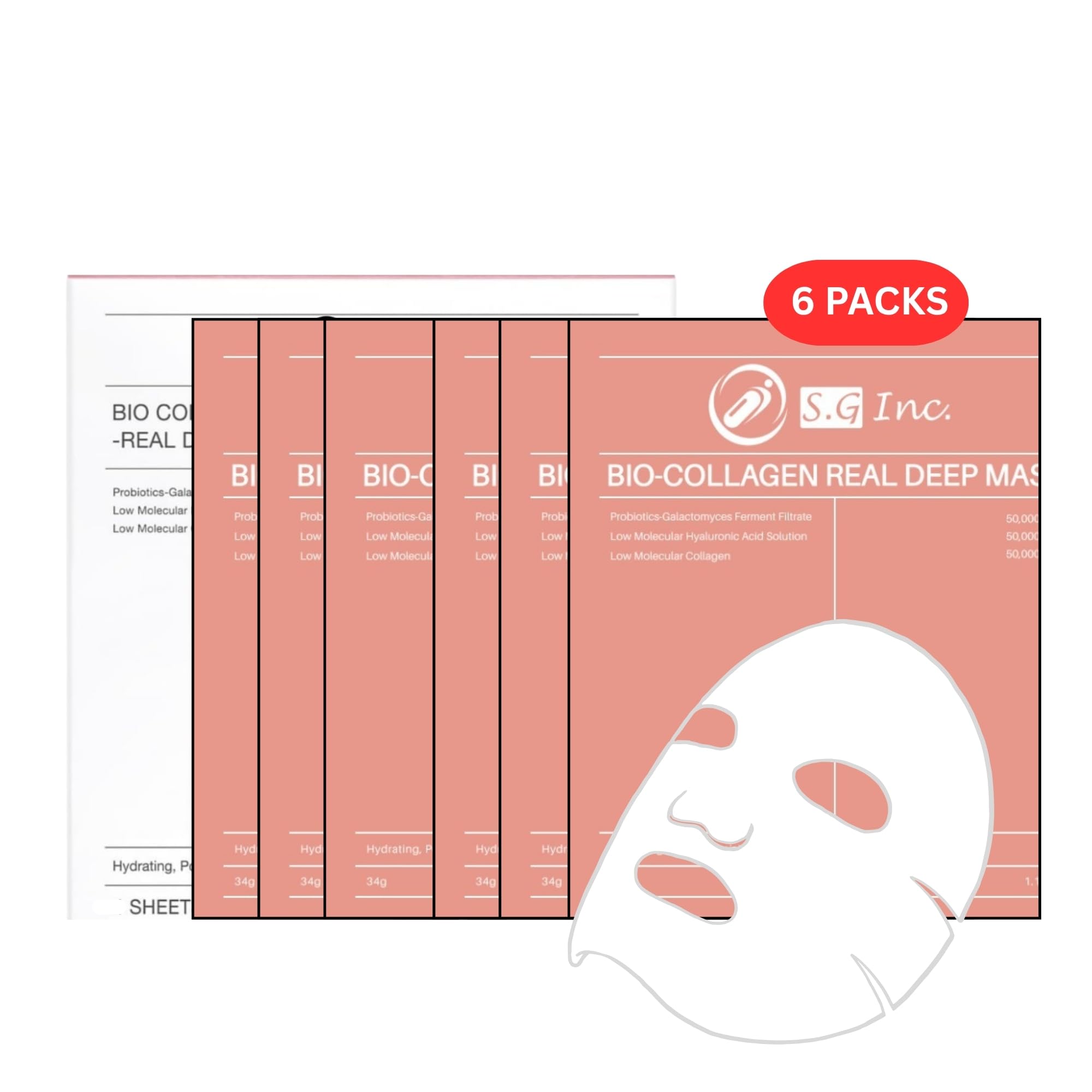 SG Bio-Collagen Real Deep Mask – Overnight Hydration, Firming & Pore Refinement | S.G Inc