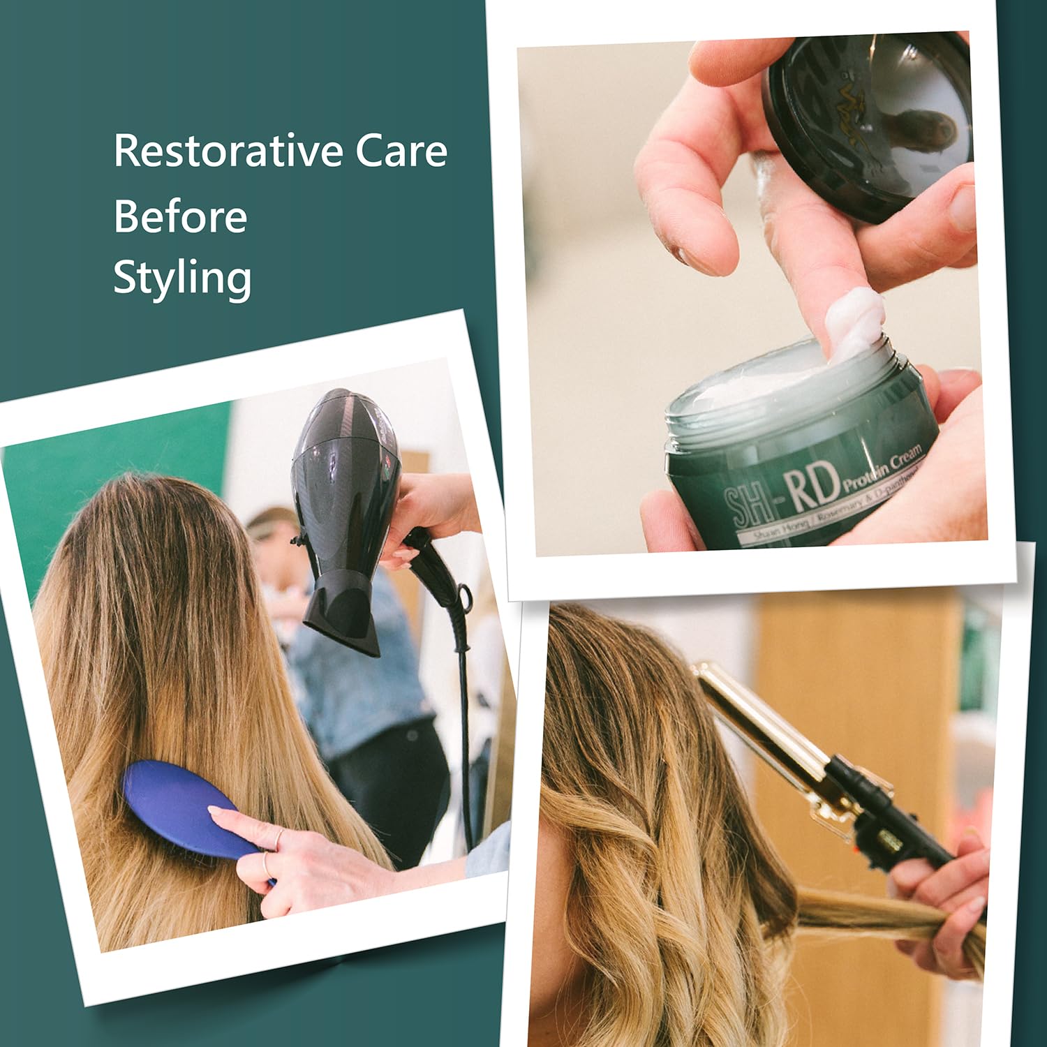 SH-RD Protein Cream for Dry Damaged Hair | Protein Leave-In Conditioner for Strength, Elasticity & Shine | 5.1oz/150ml