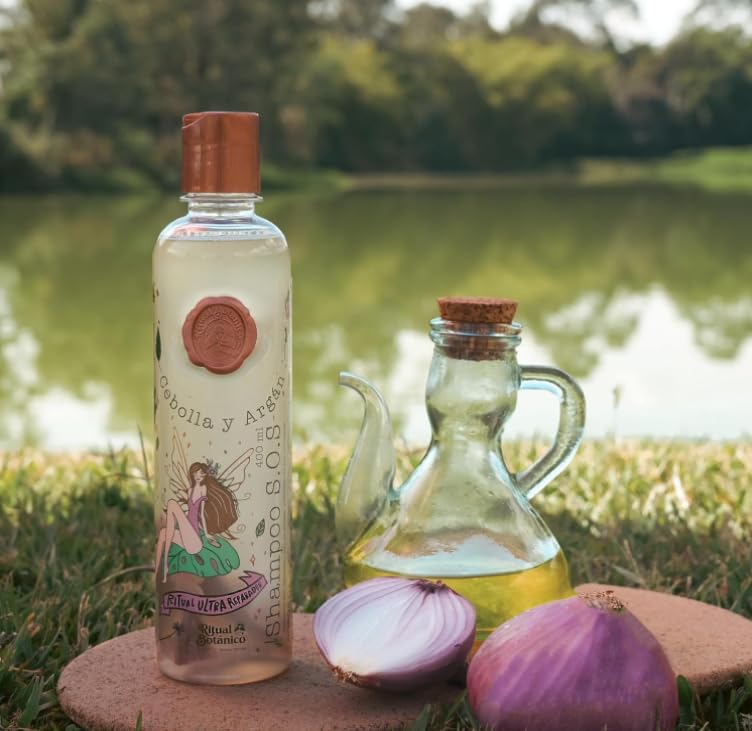 SHAEIO Ritual Botanico Onion Shampoo with Argan Oil – Growth, Shine & Strength | 400ML