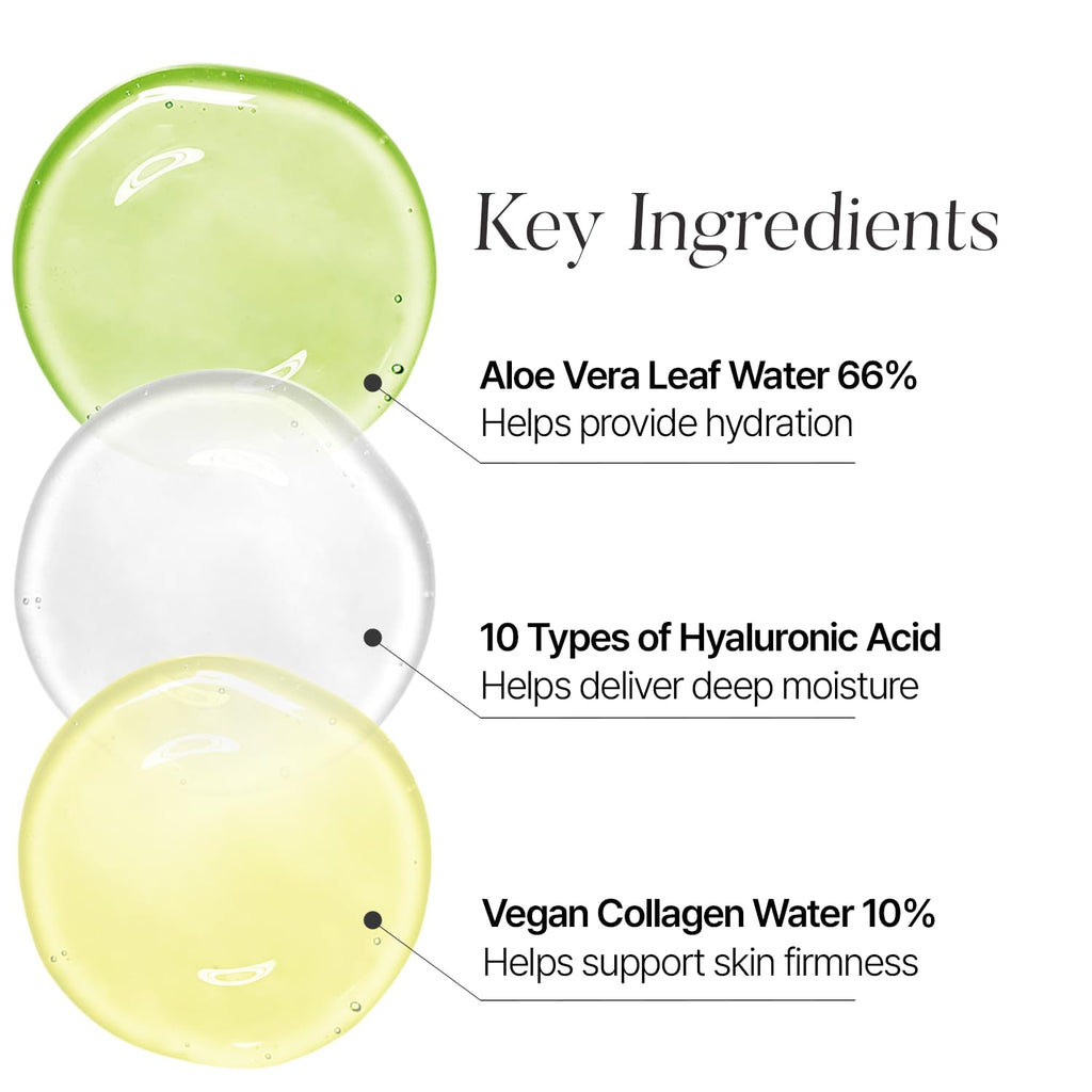 shaishaishai Aloe PDRN Cooling Repair Cream – Hydrating Soothing Face Moisturizer with Vegan Collagen & Hyaluronic Acid, Calms Heat-Stressed Skin, 50ml