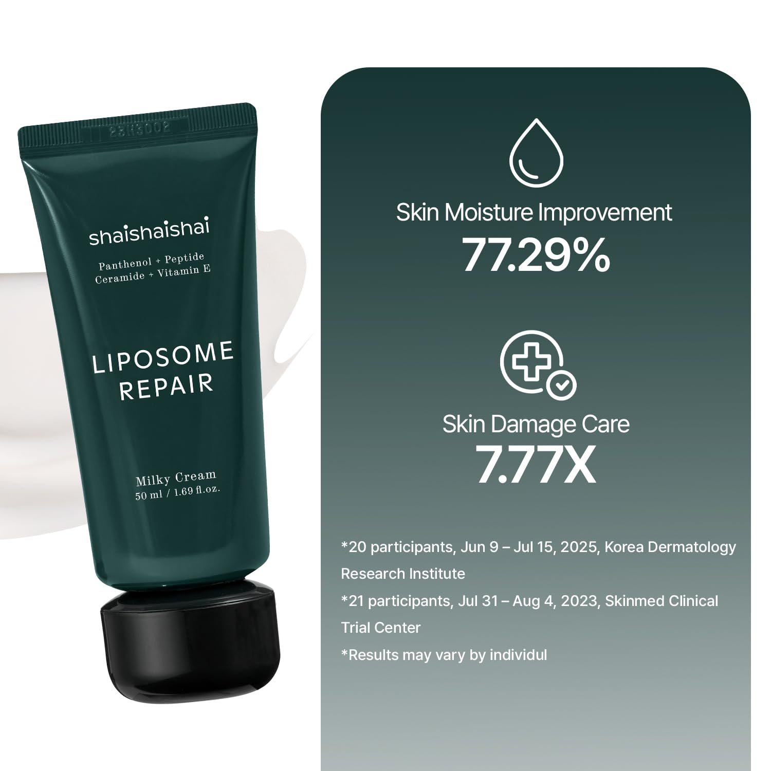 shaishaishai Liposome Repair Milky Cream – Lightweight Hydration & Barrier Support