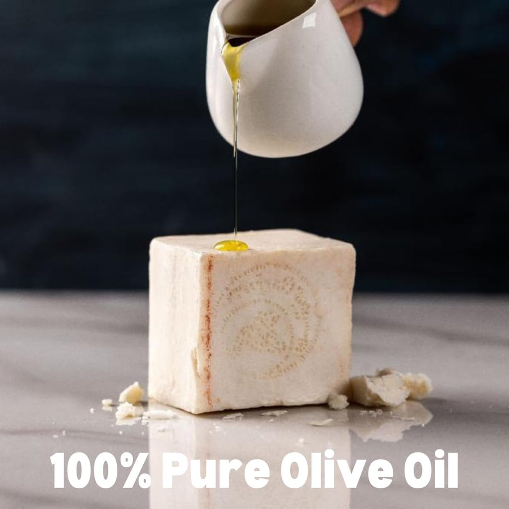 Shammoot Virgin Olive Oil Nabulsi Soap Bar – 1 Pack, 4.4 oz, 100% Pure Olive Oil for Face & Body