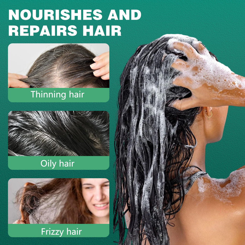 2-Pack Nature Triangle Shampoo Bar with Foaming Nets | Nature Seven Green Hair Care