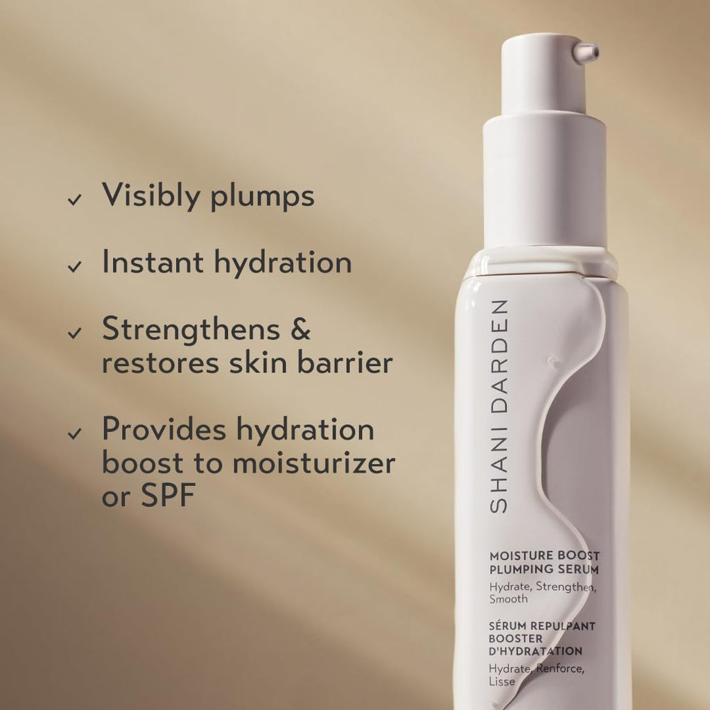 SHANI DARDEN Moisture Boost Plumping Serum – Hydration with Snow Mushroom & Glycerin | 1 fl oz