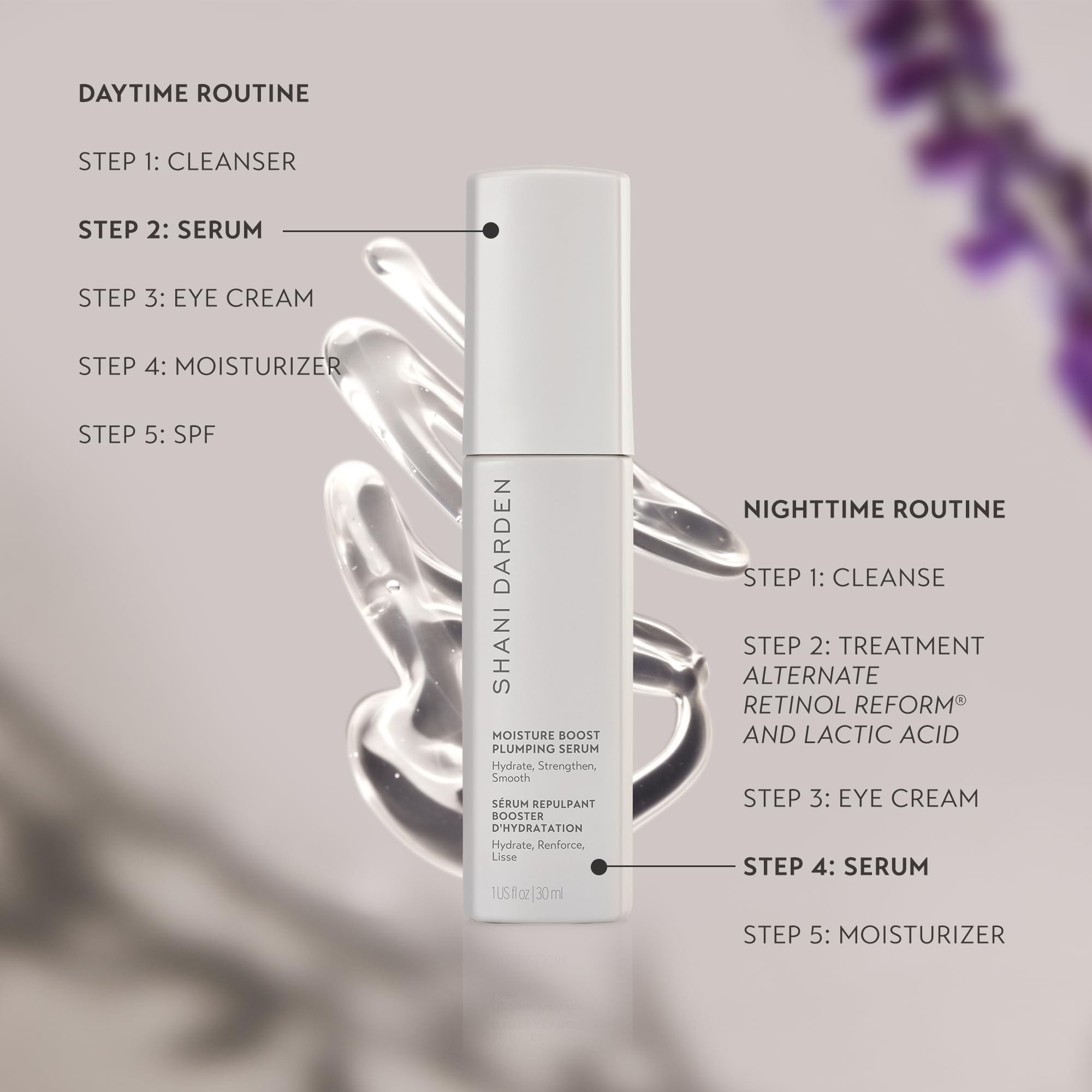 SHANI DARDEN Moisture Boost Plumping Serum – Hydration with Snow Mushroom & Glycerin | 1 fl oz