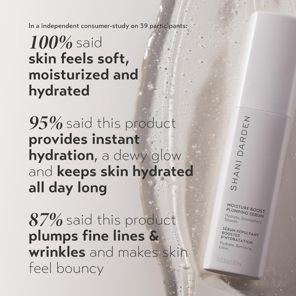 SHANI DARDEN Moisture Boost Plumping Serum – Hydration with Snow Mushroom & Glycerin | 1 fl oz