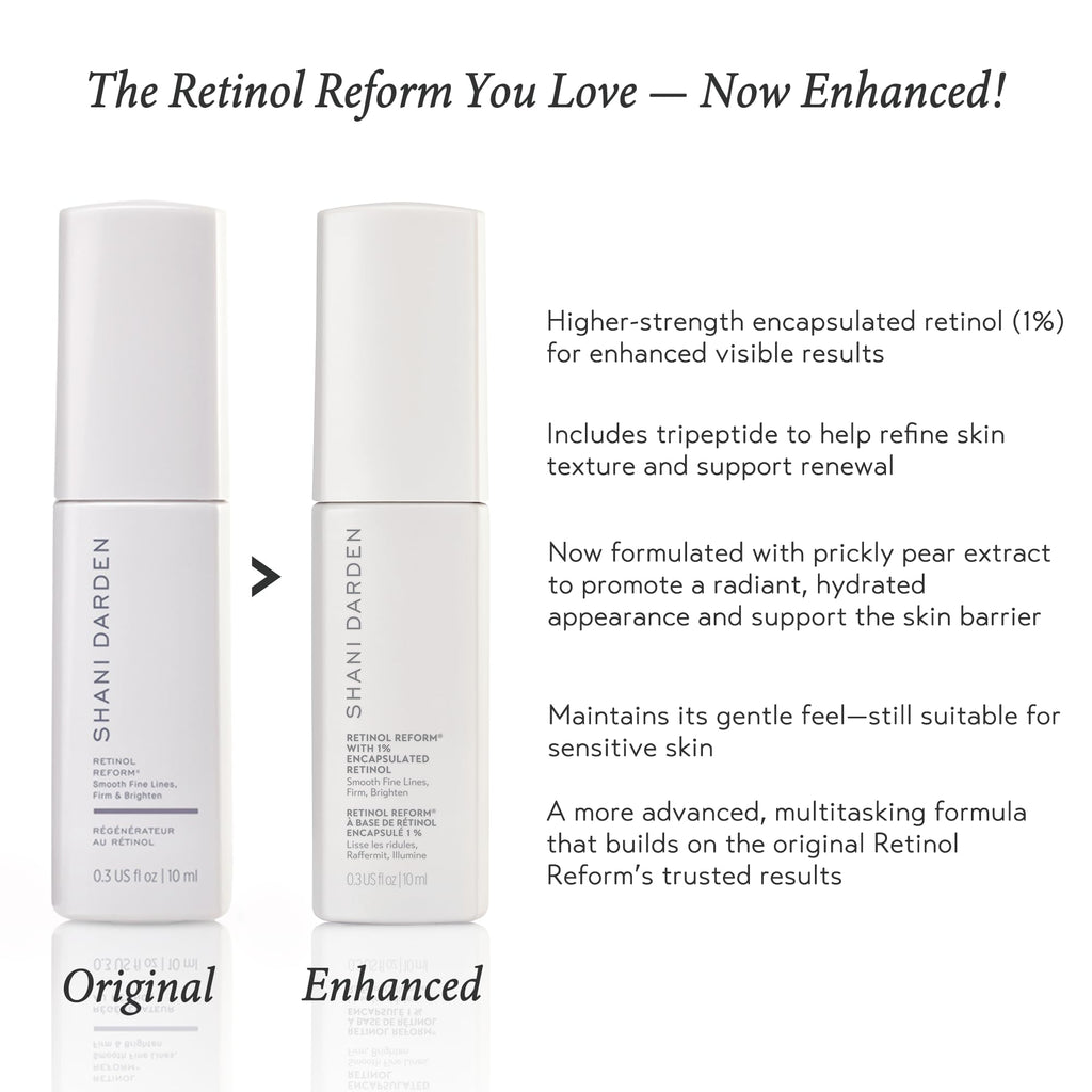 SHANI DARDEN Retinol Reform — 1% Encapsulated Retinol Serum for Face & Neck, Gentle Slow-Release, 0.3 oz