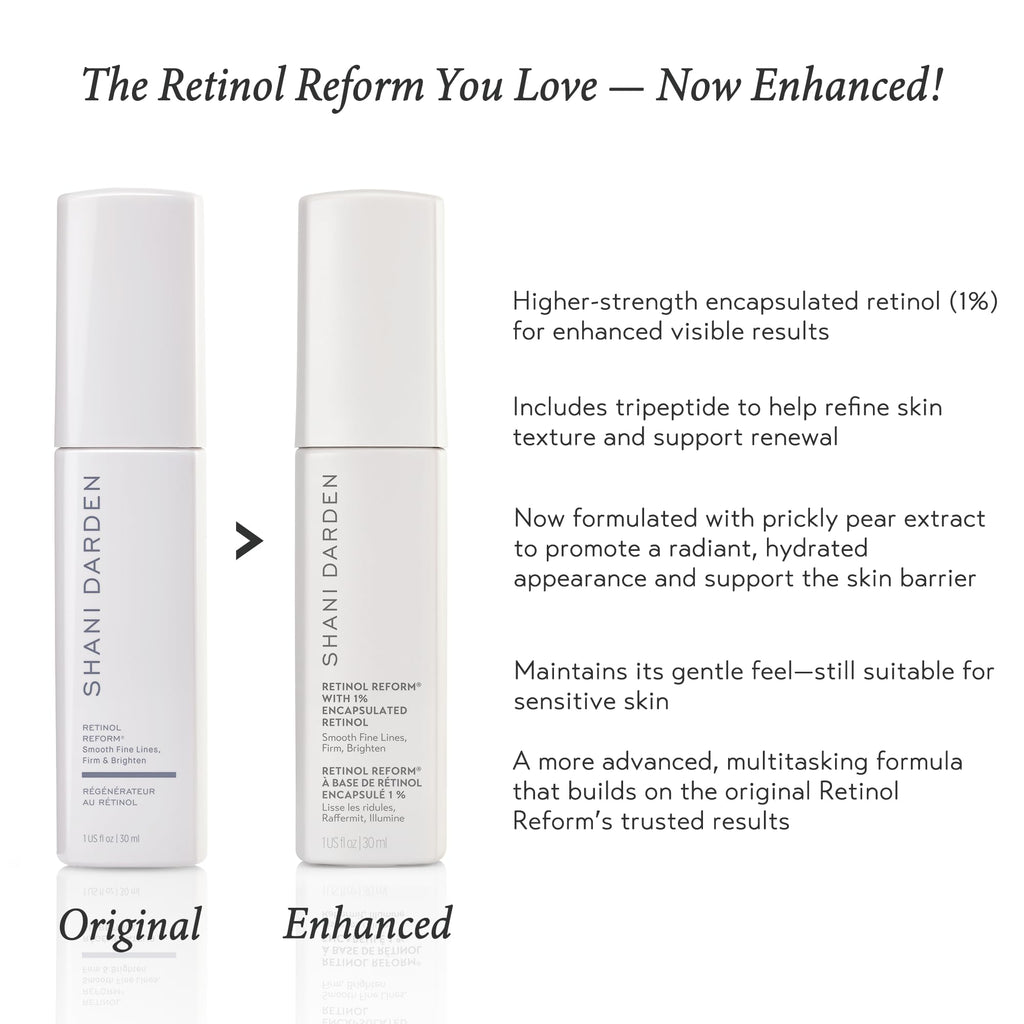 SHANI DARDEN Retinol Reform 1% Encapsulated Retinol Serum for Face & Neck – Gentle, Slow-Release with Tripeptide