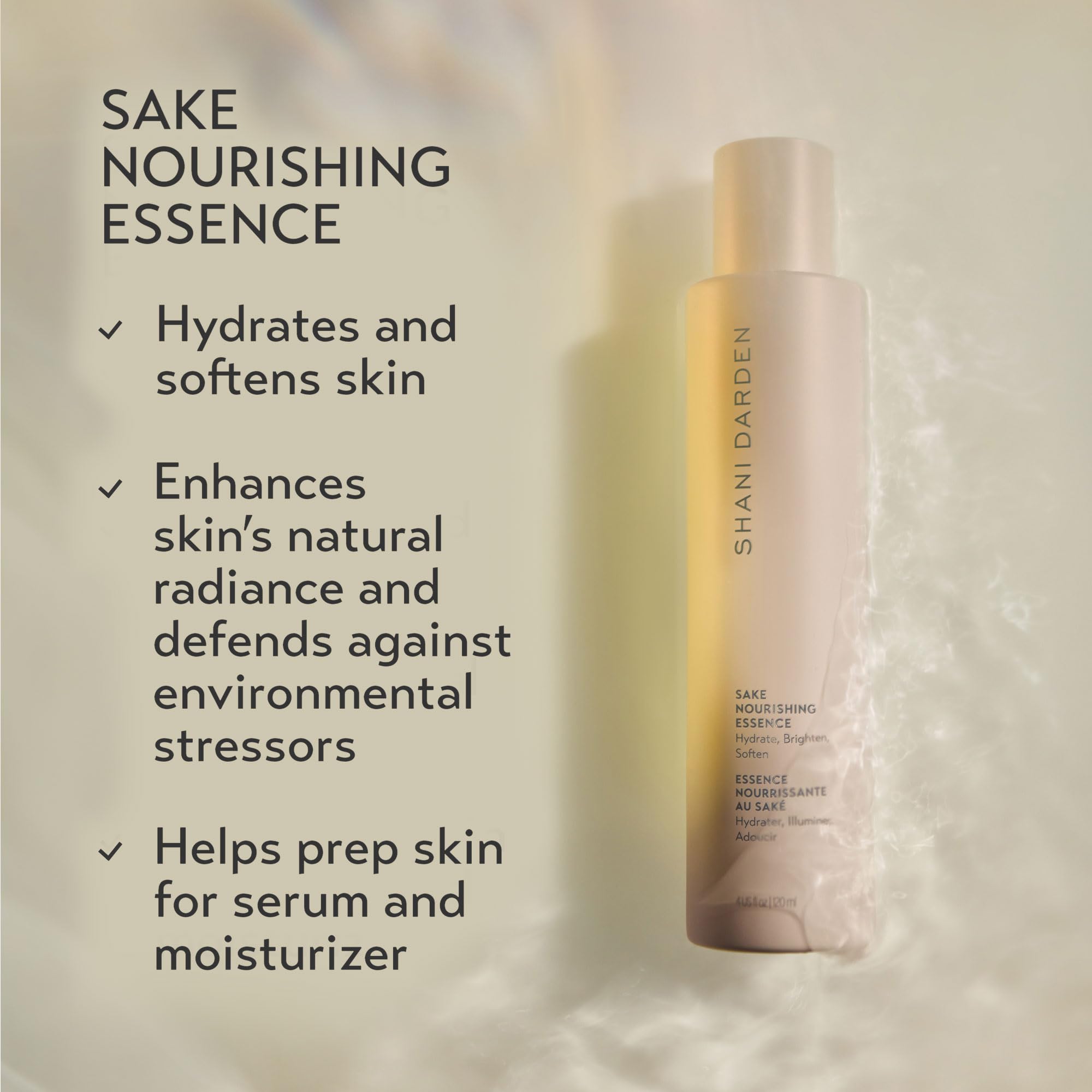 Shani Darden Sake Nourishing Essence – Hydration for Dehydrated & Sensitive Skin (4 oz)
