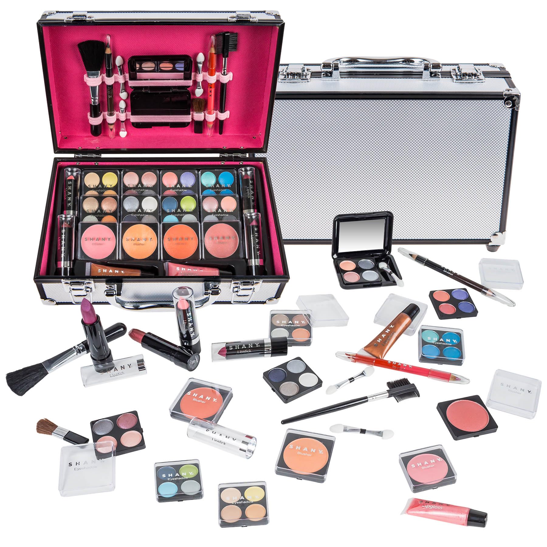 SHANY Carry All Makeup Train Case – Premium Portable Cosmetics Organizer & Pro Set