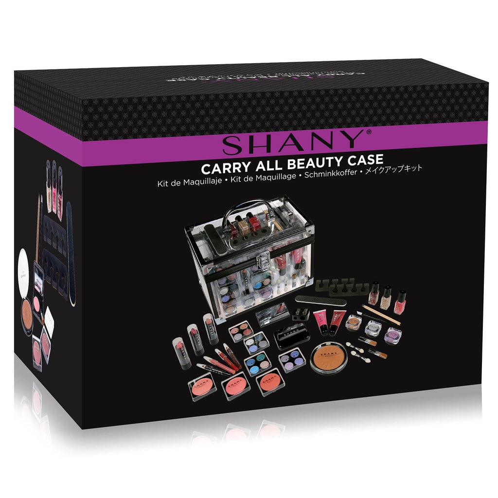 SHANY Carry All Trunk Makeup Case | Reusable Aluminum Beauty Organizer Gift Set
