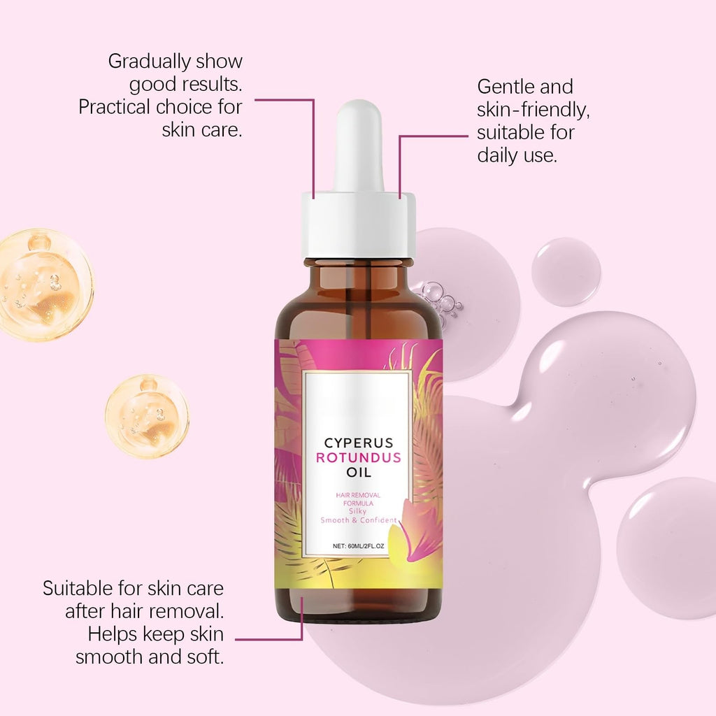 SHAOMABA Cyperus Rotundus Oil for Hair Removal — Natural, Moisturizing & Soothing