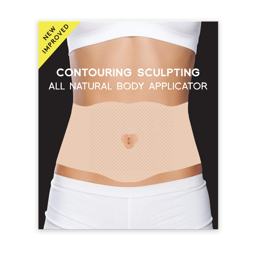 Shape and Tone All Natural Moisturizing Body Contouring Applicator Wrap – Easy to Use Tummy Contour Wrap (10 APPLICATORS)