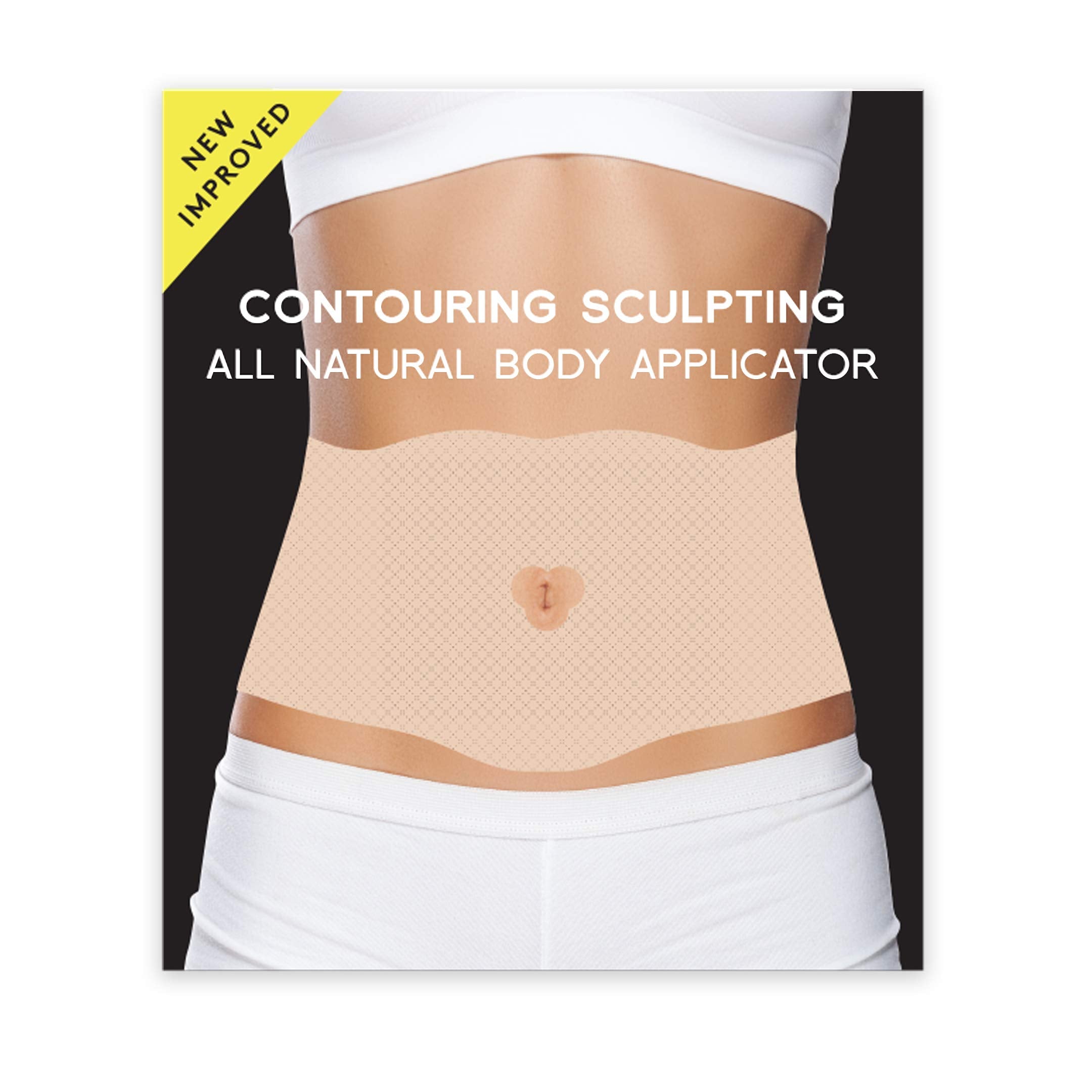 Shape and Tone All Natural Moisturizing Body Contouring Applicator Wrap – Easy to Use Tummy Contour Wrap (10 APPLICATORS)