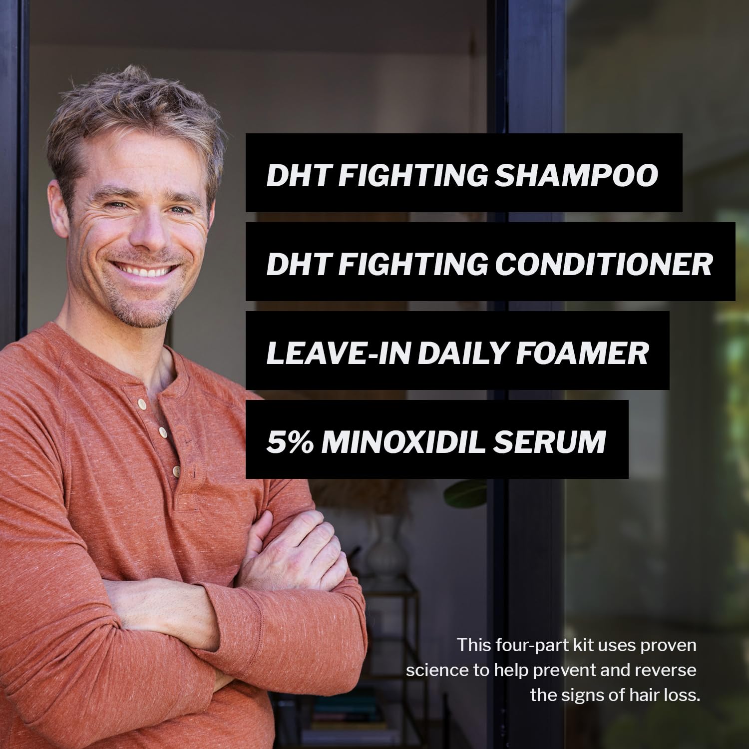 Shapiro MD Men's Regrowth Kit Plus: 5% Minoxidil, Shampoo, Conditioner & Leave-In Foam