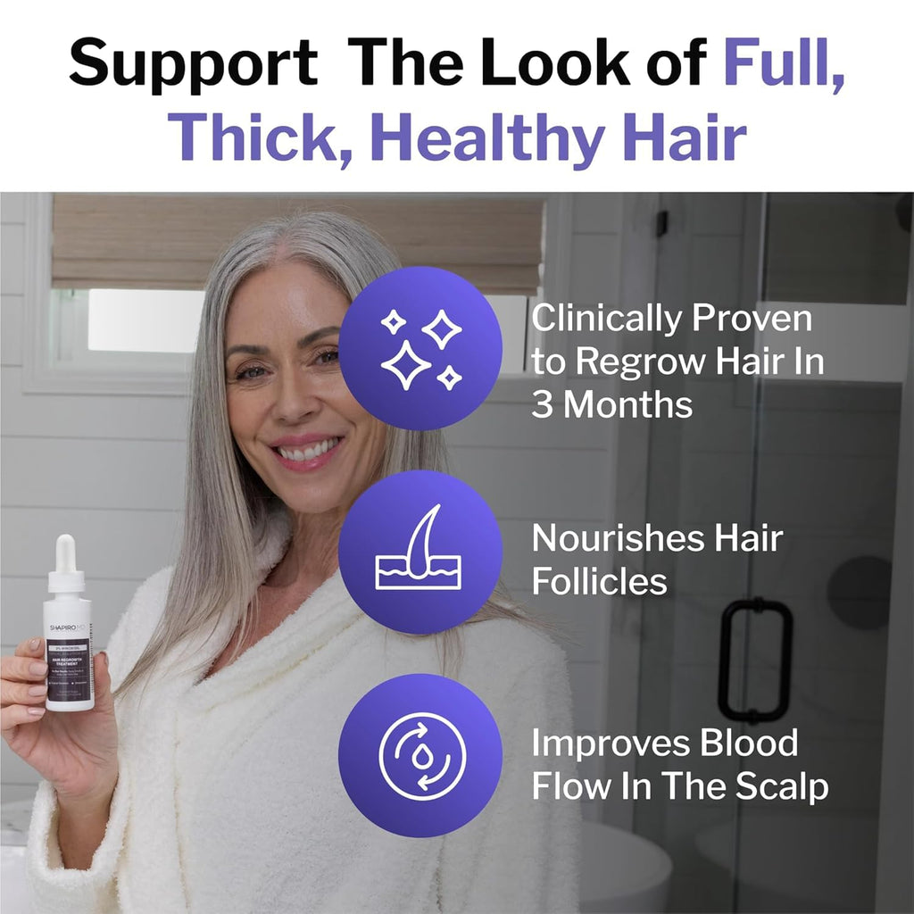Shapiro MD Hair Growth Experts Womens Travel Kit — Leave-In Foamer & 2% Minoxidil
