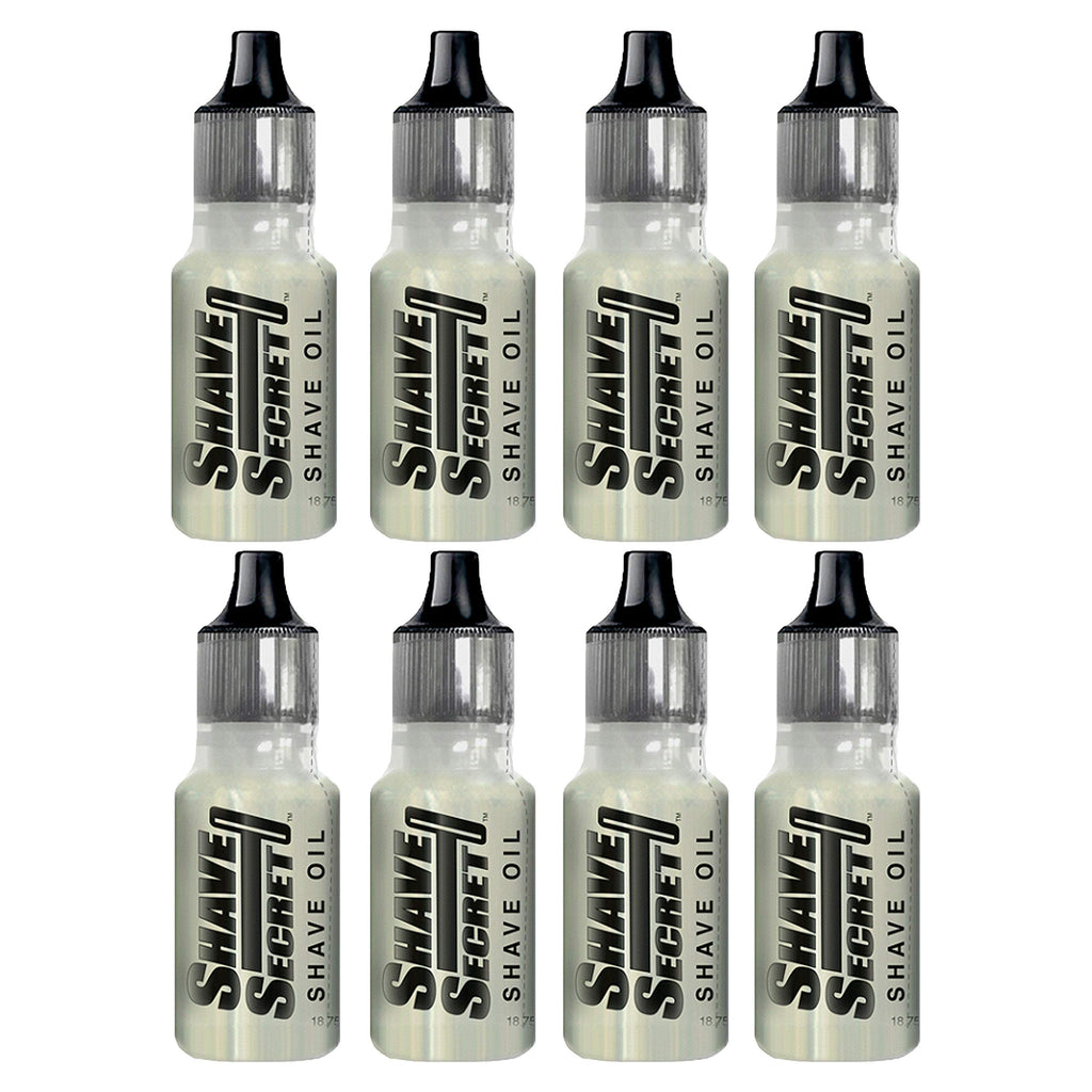 Shave Secret Shaving Oil Pack of 8 - 0.63 fl oz Each