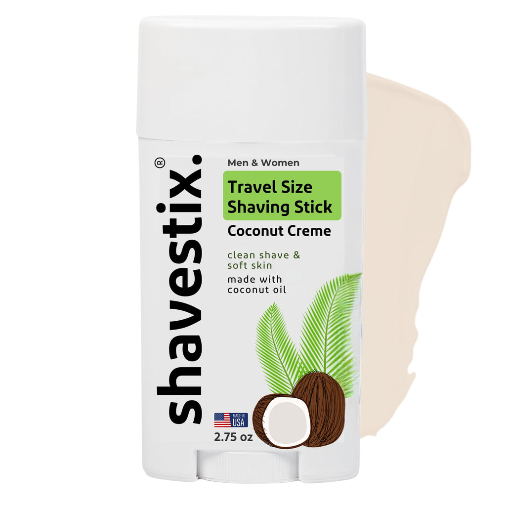 Shavestix Shaving Cream Stick 2.75 oz – Travel-Size Coconut Milk Shave Stick