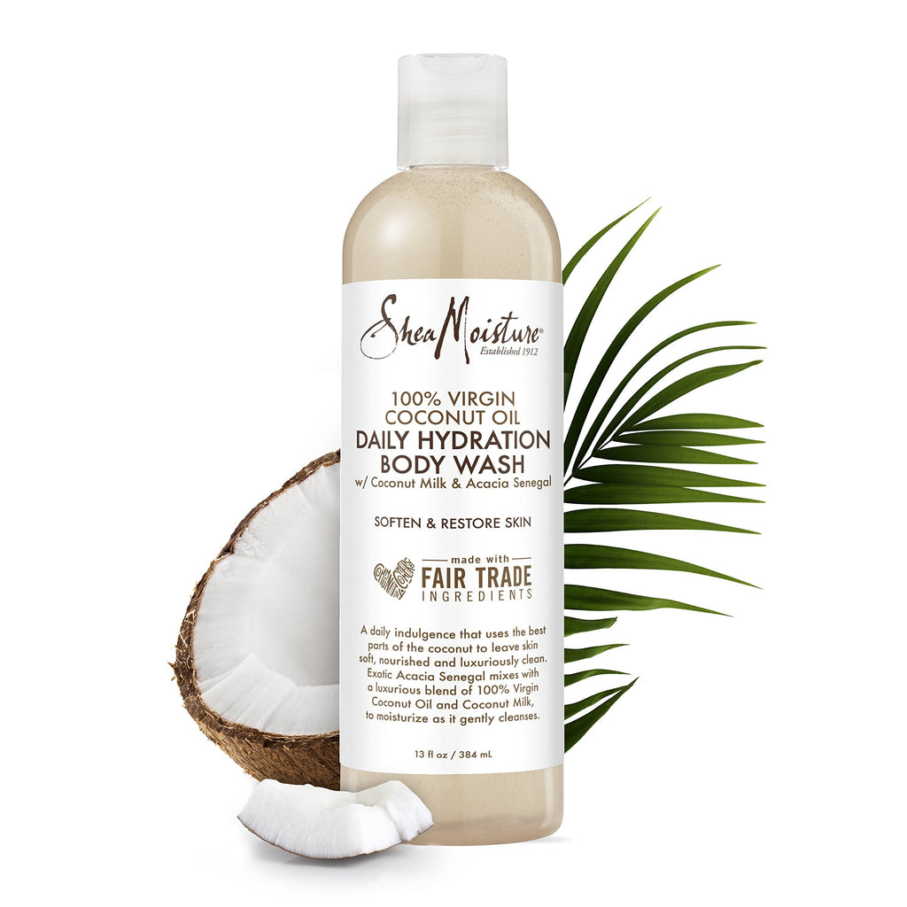 SheaMoisture 100% Virgin Coconut Oil Daily Hydration Bubble Bath & Body Wash – 13 fl oz