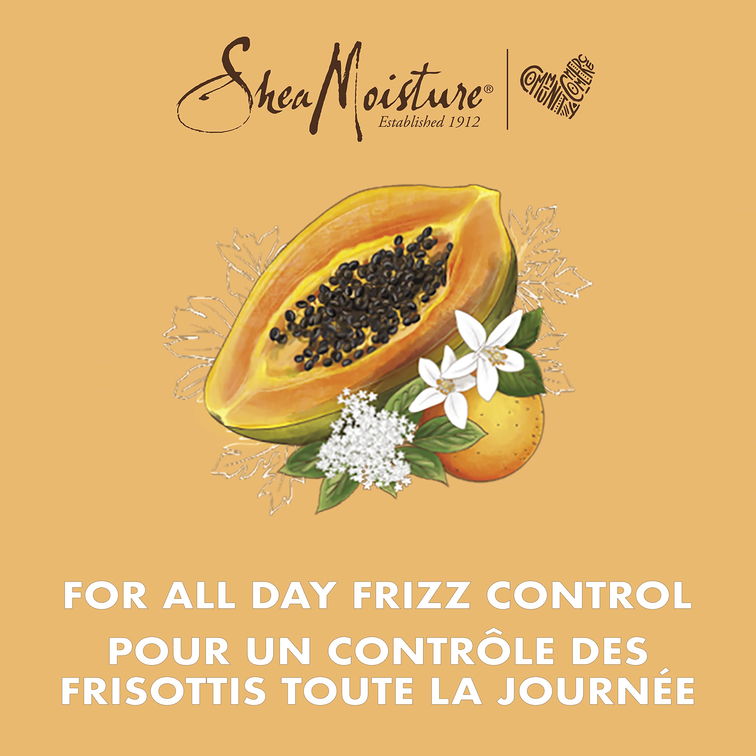 SheaMoisture Papaya & Neroli Milk Gel for Wavy Curly Hair | Paraben-Free, 8 oz
