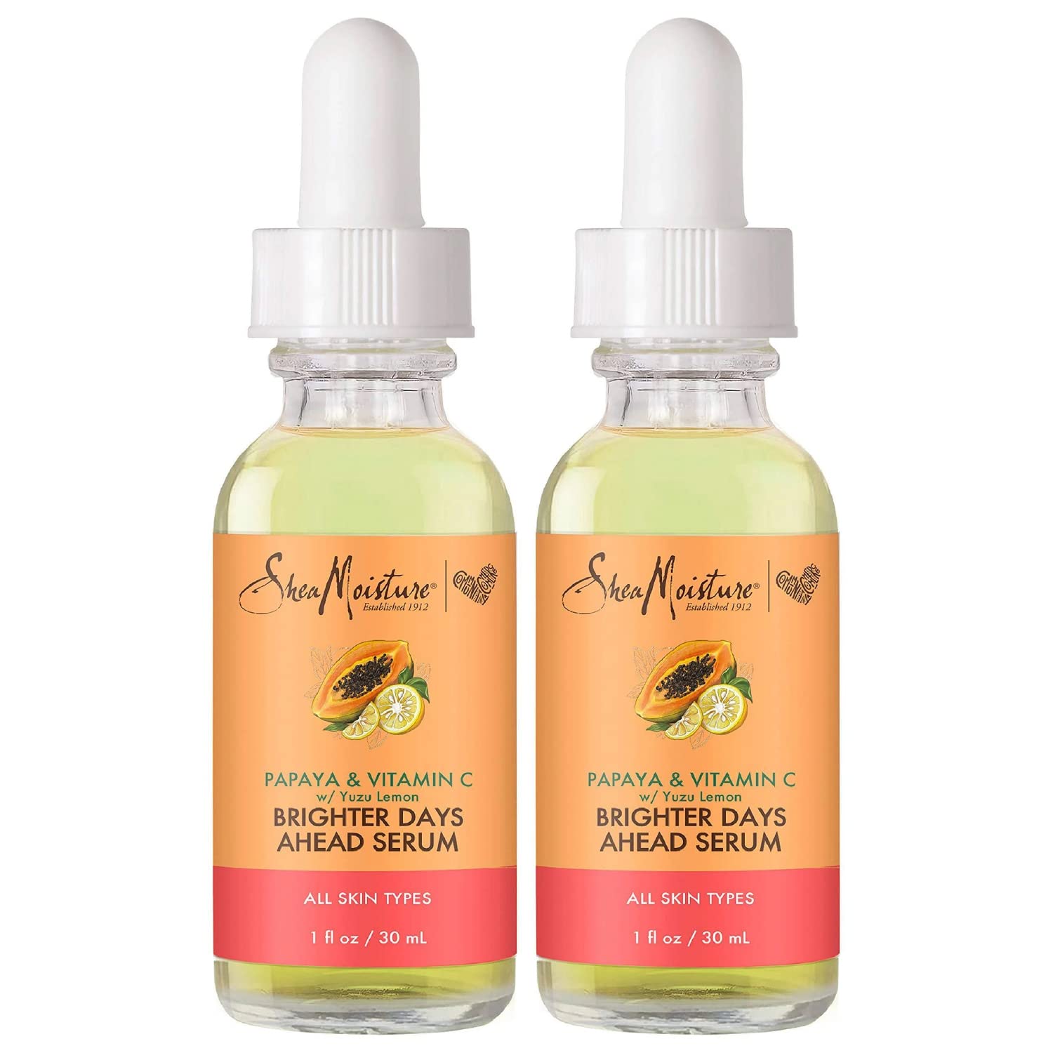 SheaMoisture Papaya & Vitamin C Serum 2-Pack – Brighter Days Ahead