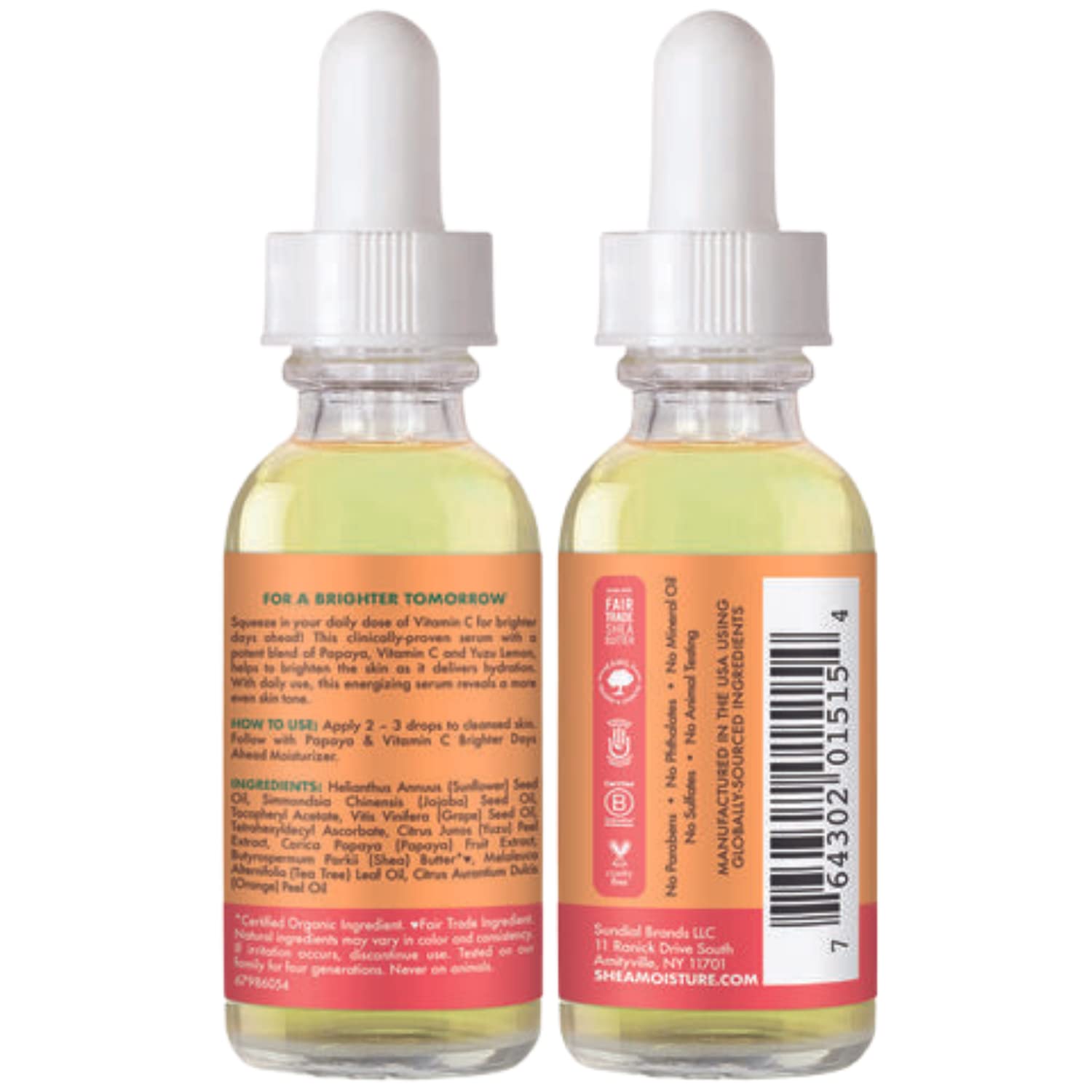 SheaMoisture Papaya & Vitamin C Serum 2-Pack – Brighter Days Ahead
