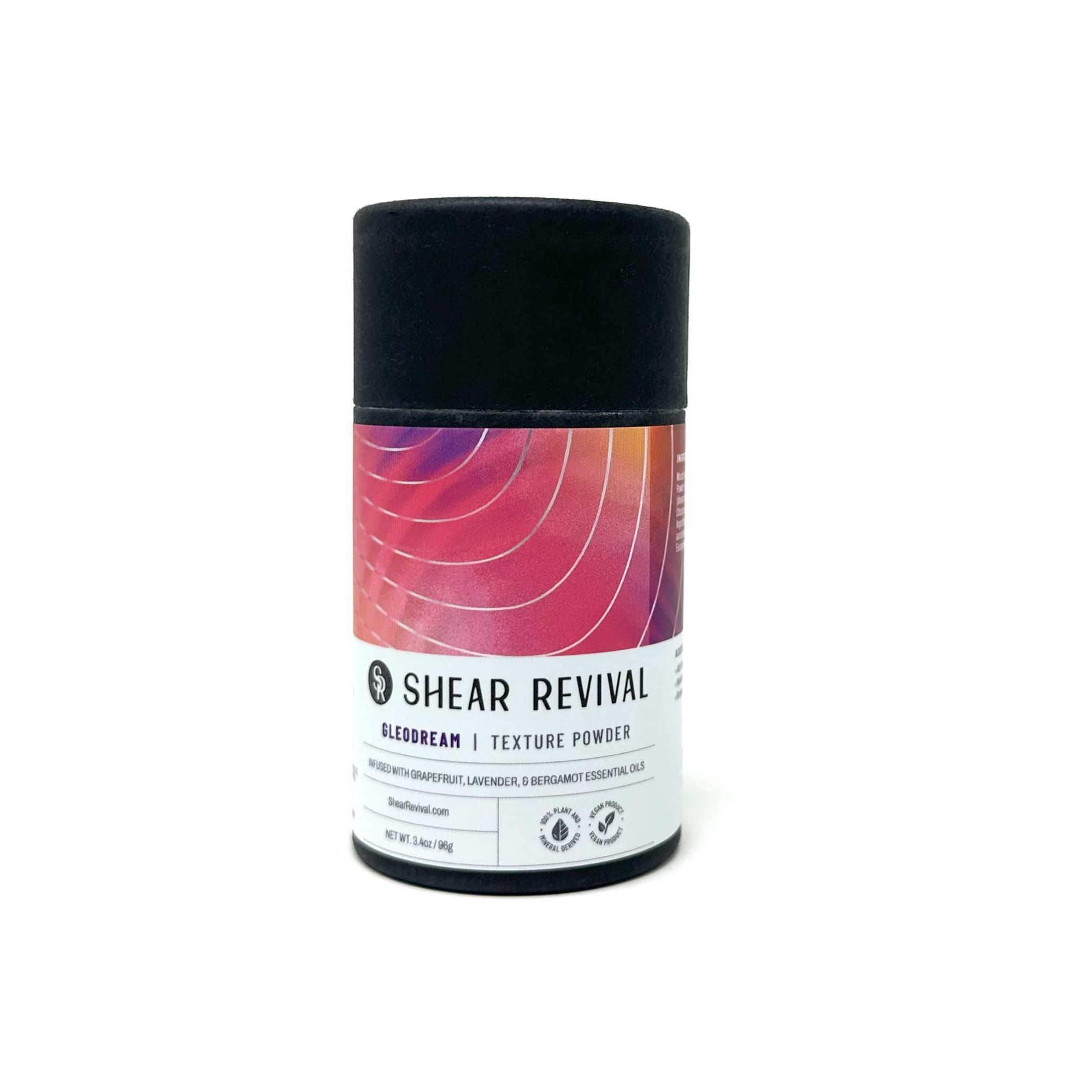 Shear Revival Gleodream Texture Powder – Vegan Dry Shampoo & Hair Texture Enhancer, Grapefruit Lavender Bergamot, 2.5oz