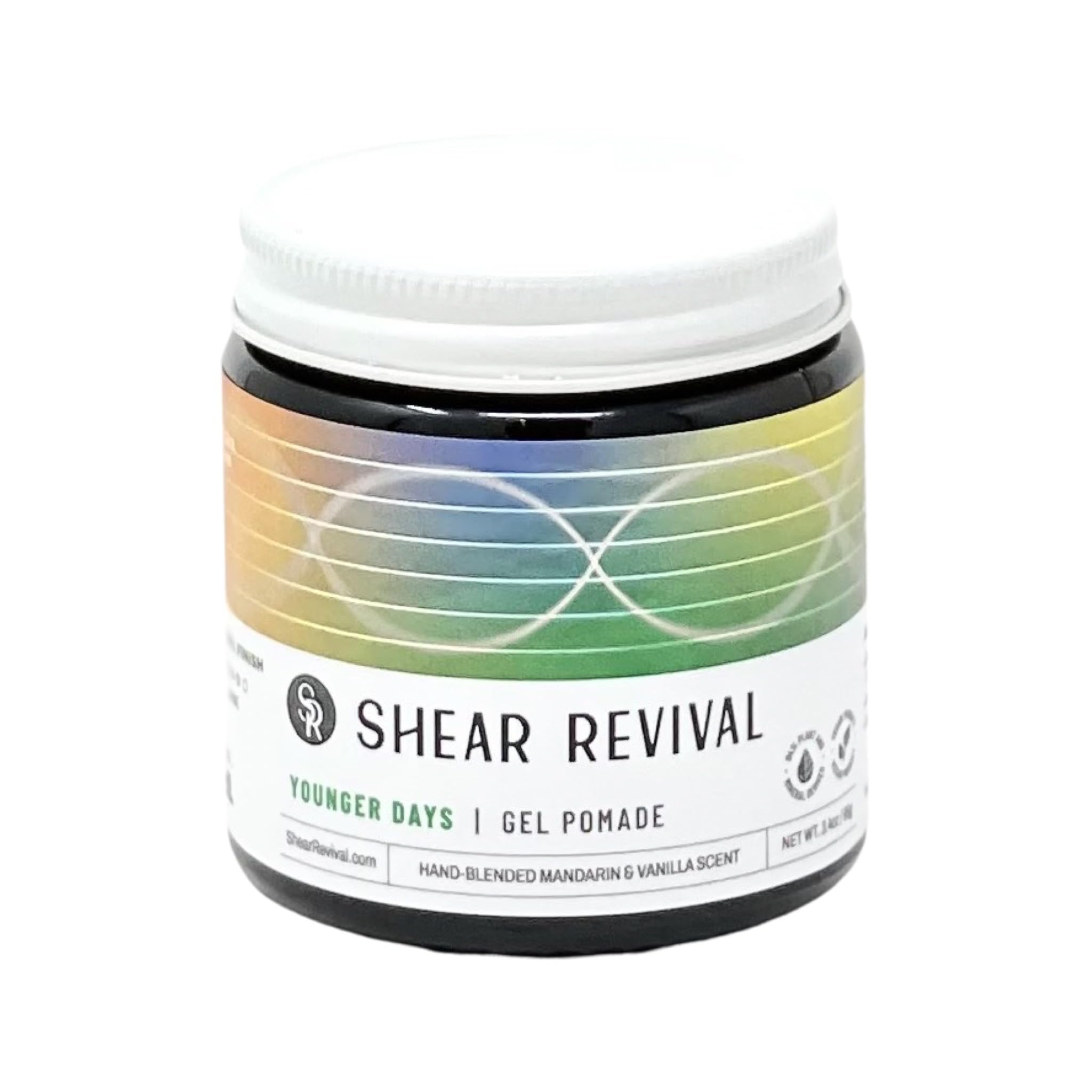 Shear Revival Younger Days Gel Pomade – Vegan, Medium Hold, Natural Finish (3.4oz)