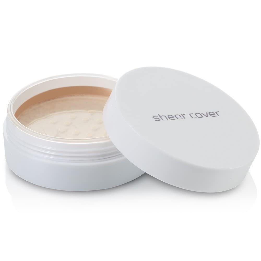 Sheer Cover Flawless Face Kit – Medium Shade Mineral Foundation, Conceal & Brighten Highlight Trio + Free Foundation & Concealer Brushes – 4-Piece Set