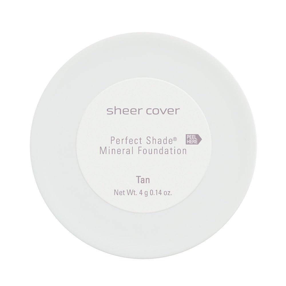 Sheer Cover Perfect Shade Mineral Foundation Kit with Free Brush - Tan | Full Coverage
