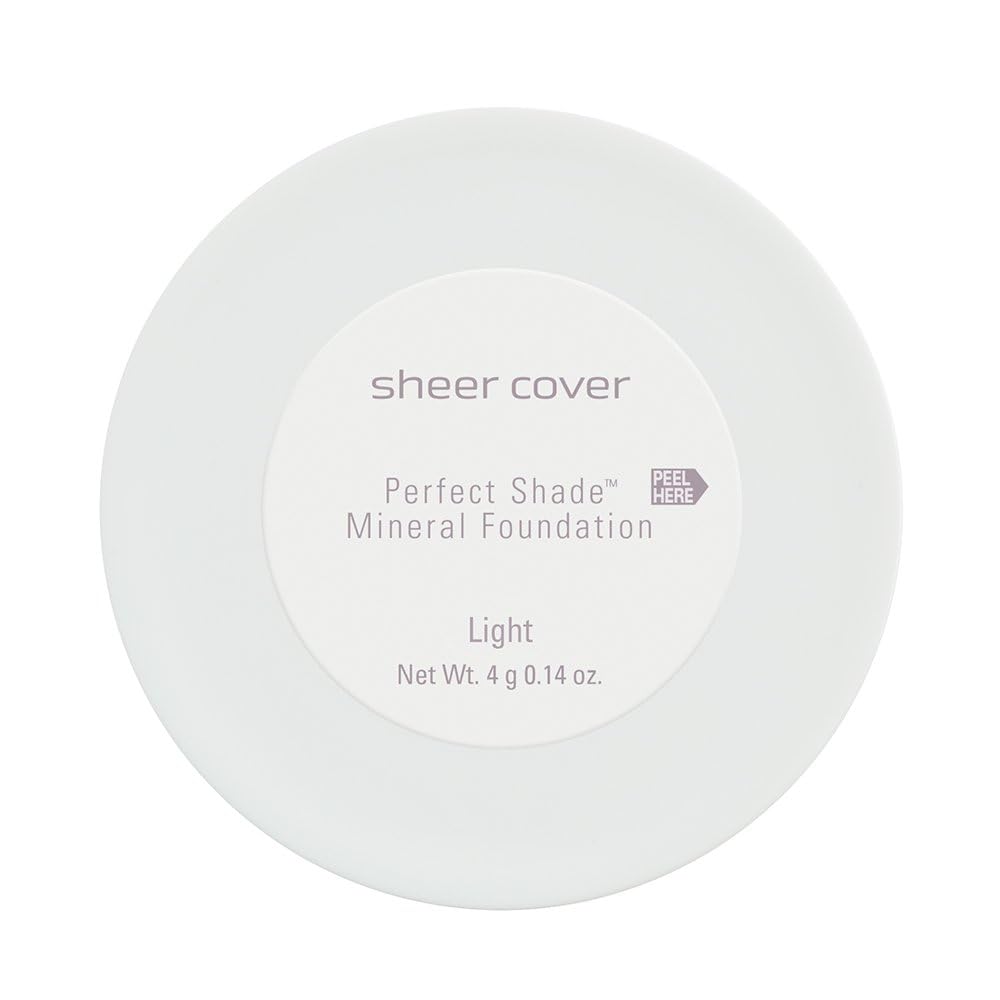 Sheer Cover Perfect Shade Mineral Foundation Kit – Light/Fair (4 g) + Free Brush