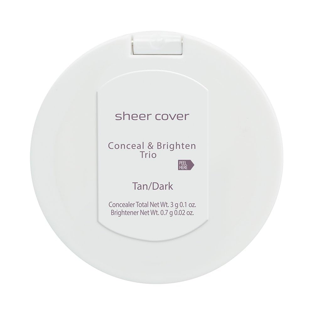 Sheer Cover Studio Conceal & Brighten Trio | Two-Tone Concealers + Highlighter