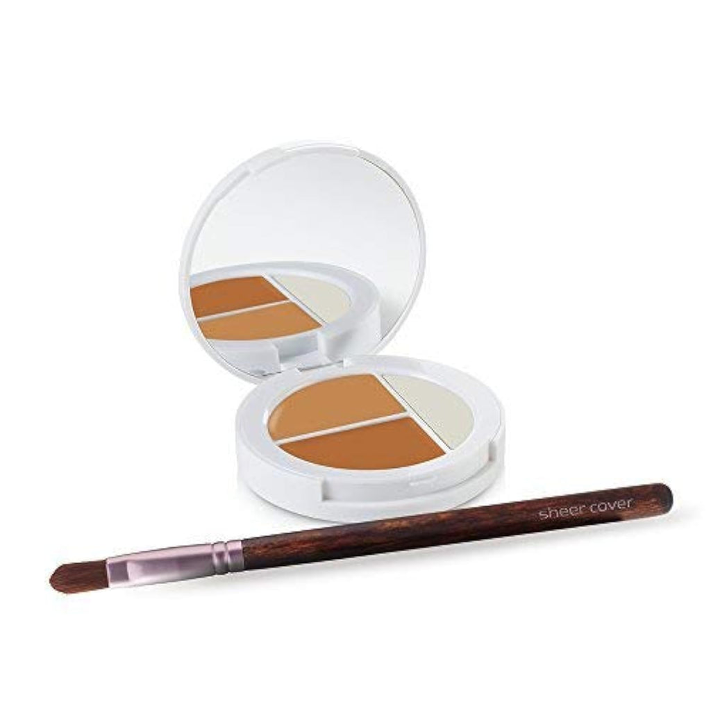 Sheer Cover Studio Conceal & Brighten Trio | Two-Tone Concealers + Highlighter