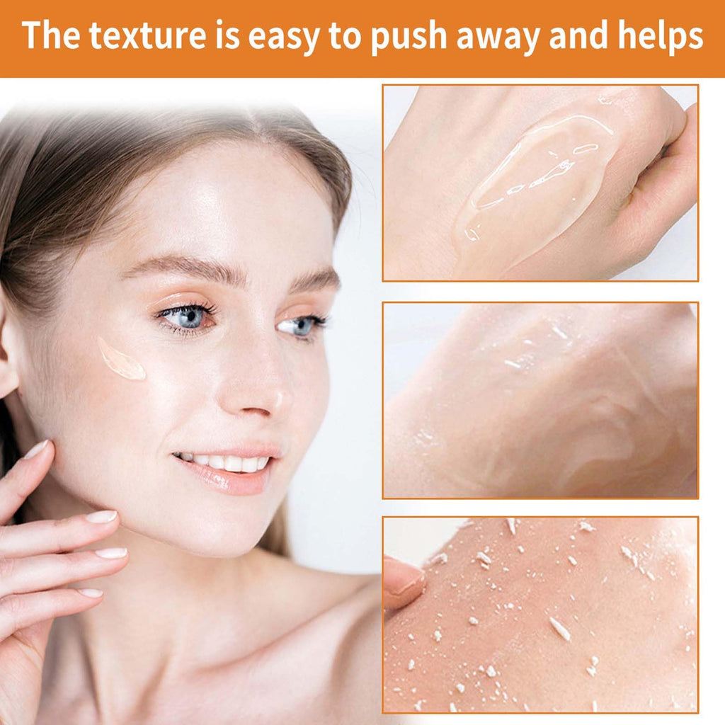Sheghy Orange Enzymes Exfoliating Gel – Deep Pore Cleansing Face & Body Scrub (2pc, 1.7oz)