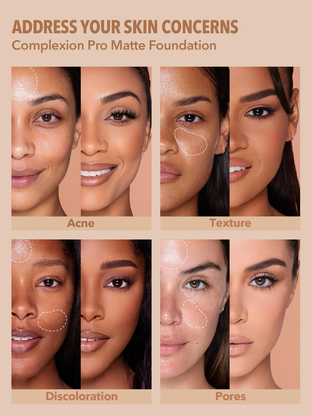 SHEGLAM Full Coverage Foundation – Long-Lasting Waterproof Nude